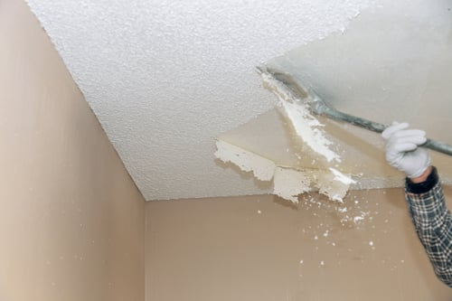 Popcorn Ceiling Removal & Retexture